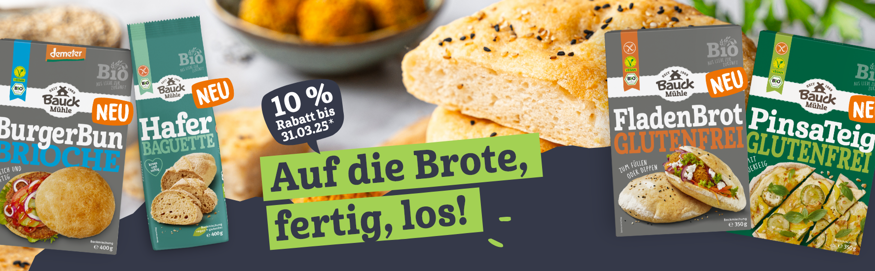 Zu unseren Backmischungen