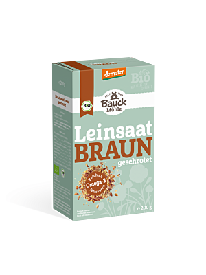 Braun-Leinsaat geschrotet Demeter