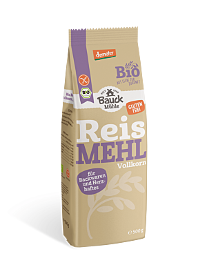 Reismehl Vollkorn glutenfrei Demeter