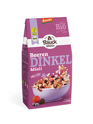 Dinkel Müsli Beerenzart Demeter