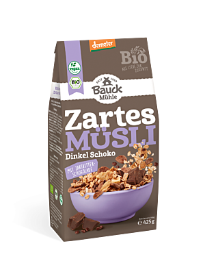 Dinkel M&uuml;sli Schokozart Demeter