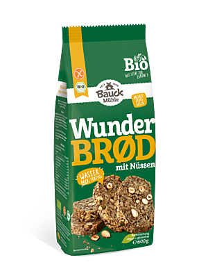 Wunderbrød mit Nüssen glutenfrei Bio