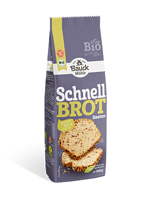 Schnellbrot mit Saaten glutenfrei Bio