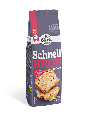 Schnellbrot 5-Korn glutenfrei Bio