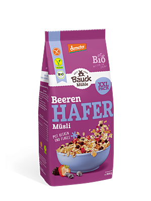 Hafer Müsli Beeren Demeter glutenfrei