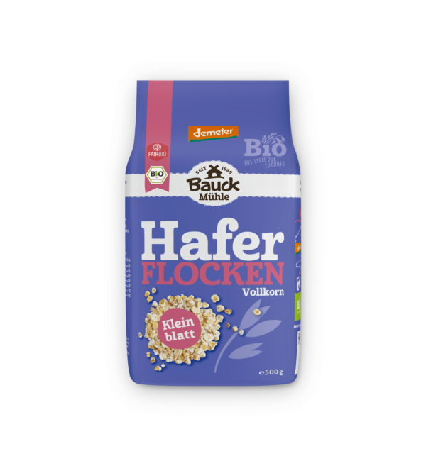 Haferflocken Kleinblatt Demeter 500 g | Bauck