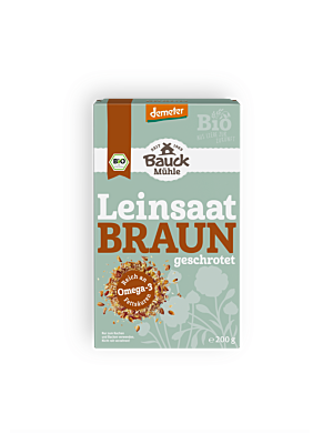 Braun-Leinsaat geschrotet Demeter