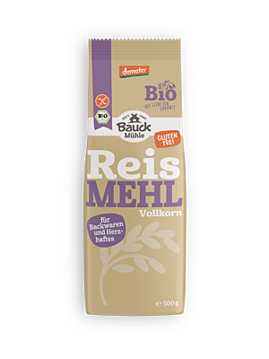 Reismehl Vollkorn glutenfrei Demeter