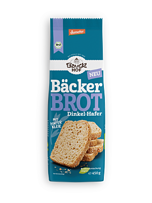 Bäcker Brot Dinkel-Hafer 450g Demeter
