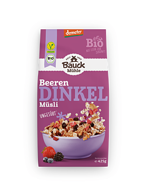 Dinkel Müsli Beerenzart Demeter