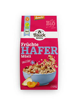 Hafer Müsli Früchte glutenfrei Demeter