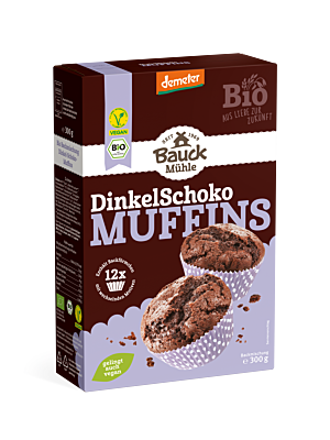 Dinkel Muffins Schoko Demeter