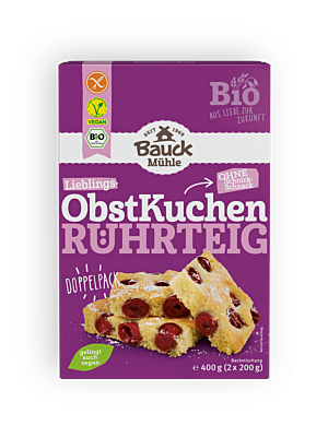 Obstkuchen Rührteig glutenfrei Bio