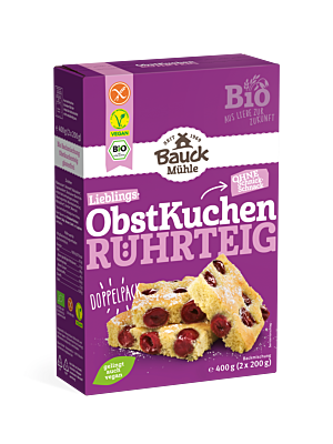 Obstkuchen Rührteig glutenfrei Bio