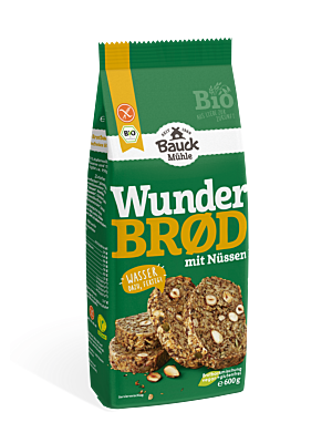 Wunderbrød mit Nüssen glutenfrei Bio