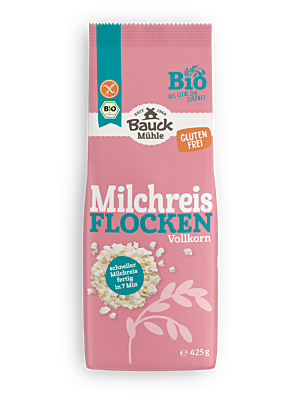 Schnelle Milchreisflocken glutenfrei Bio