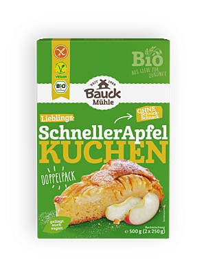 Schneller Apfelkuchen glutenfrei Bio