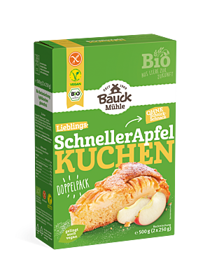 Schneller Apfelkuchen glutenfrei Bio