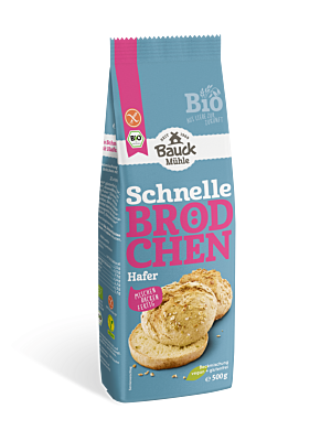 Schnelle Brötchen Hafer glutenfrei Bio