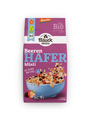 Hafer Müsli Beeren Demeter glutenfrei