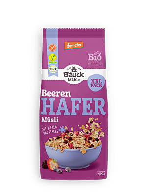 Hafer Müsli Beeren Demeter glutenfrei