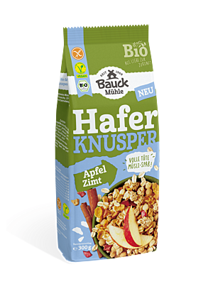 Hafer Knusper Müsli Apfel Zimt Bio gf