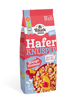 Hafer Knusper Müsli Mango Himbeere Bio gf