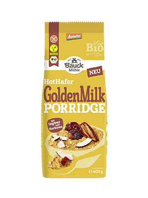 Hot Hafer Golden Milk Porridge demeter gf