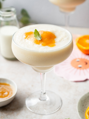 Frozen Apfel-Sanddorn Buttermilch Mocktail