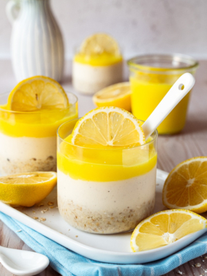 Hafer Zitronencreme Dessert