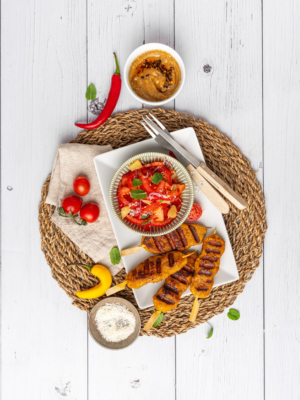 Vegane Saté Spieße