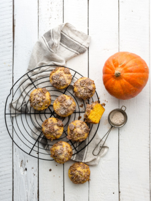 Kürbismuffins mit Schoko-Dinkelmüzli-Topping