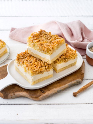 Haferflocken-Mandel-Bienenstich