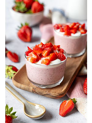 Cremige Erdbeer-Joghurt Oats