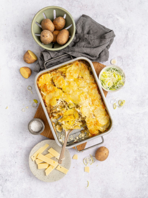 Kartoffel-Grünkern Gratin