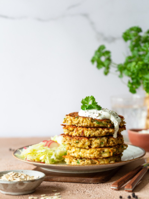 Glutenfreie Hafer-Käsebratlinge