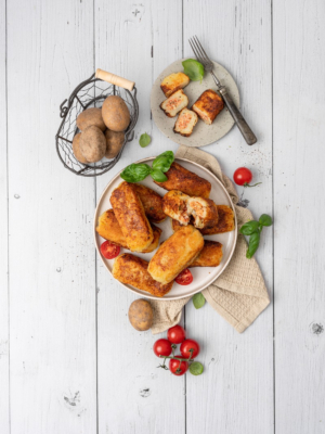 Kartoffeltaschen mit Tomatenfüllung