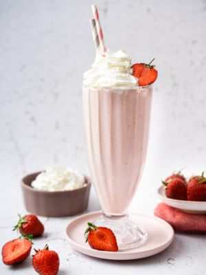 Pink Rhubarb Milkshake