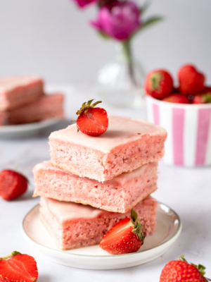 Pink Strawberry Lemonies aus dem Airfryer