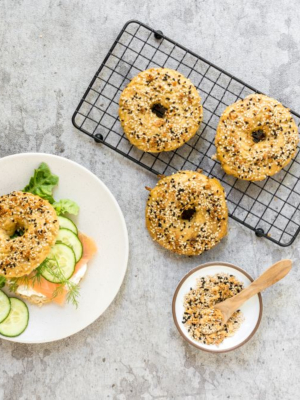 Glutenfreie NY Style Bagels mit Reismehl