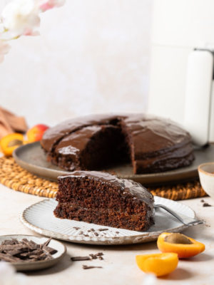 Airfryer-Schokotorte Sacher Art