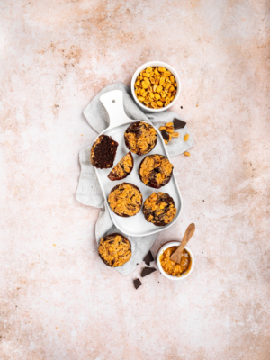 Schoko-Erdnuss Muffins