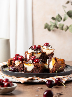 Schwarzw&auml;lder Kirsch Cheesecake Brownies