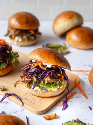 Umami Burger mit Pulled Mushrooms