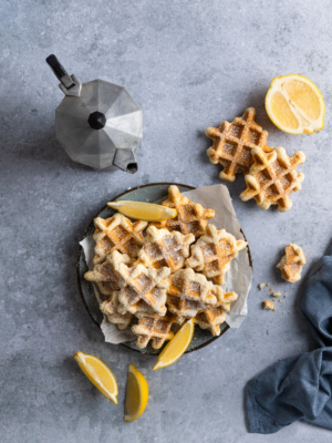 Zitronen-Waffelkekse