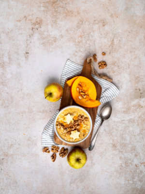 Apfel-Kürbis Overnight Oats