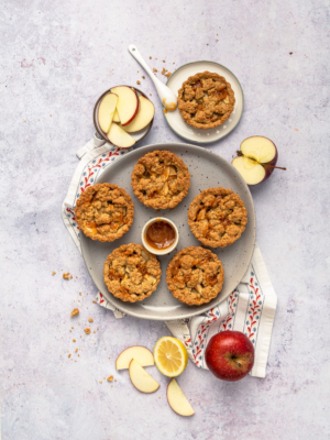 Apple Crumble Tartelettes mit Karamell