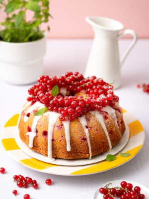 Glutenfreier Johannisbeer-Gugelhupf