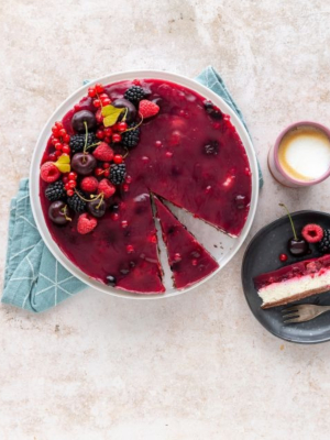 Rote Grütze Torte mit Quark