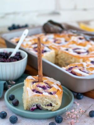 Cheesecake-Heidelbeer-Schnecken